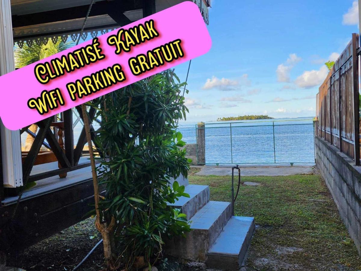 Fare Miti En Bord De Mer Fare Tepua Lodge Uturoa Exterior foto
